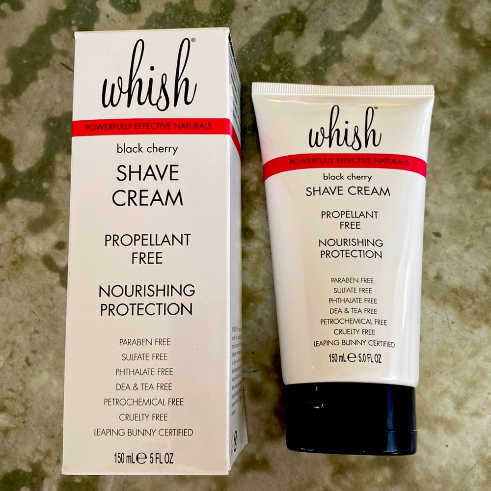 Whish Black Cherry Shave Cream NWOB